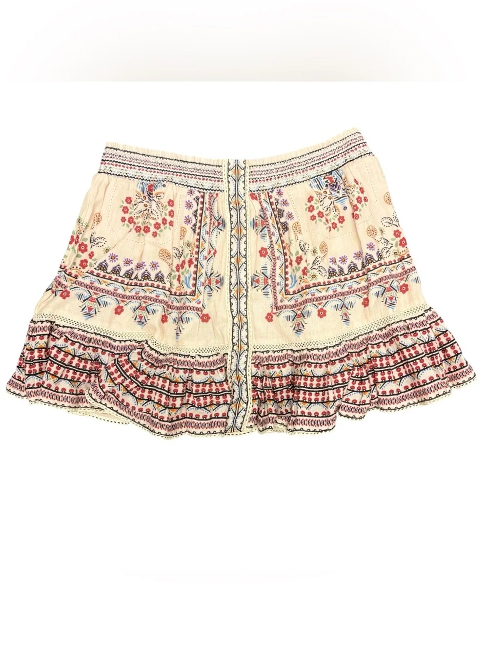 M.A.B.E. Eden Print Mini Skirt